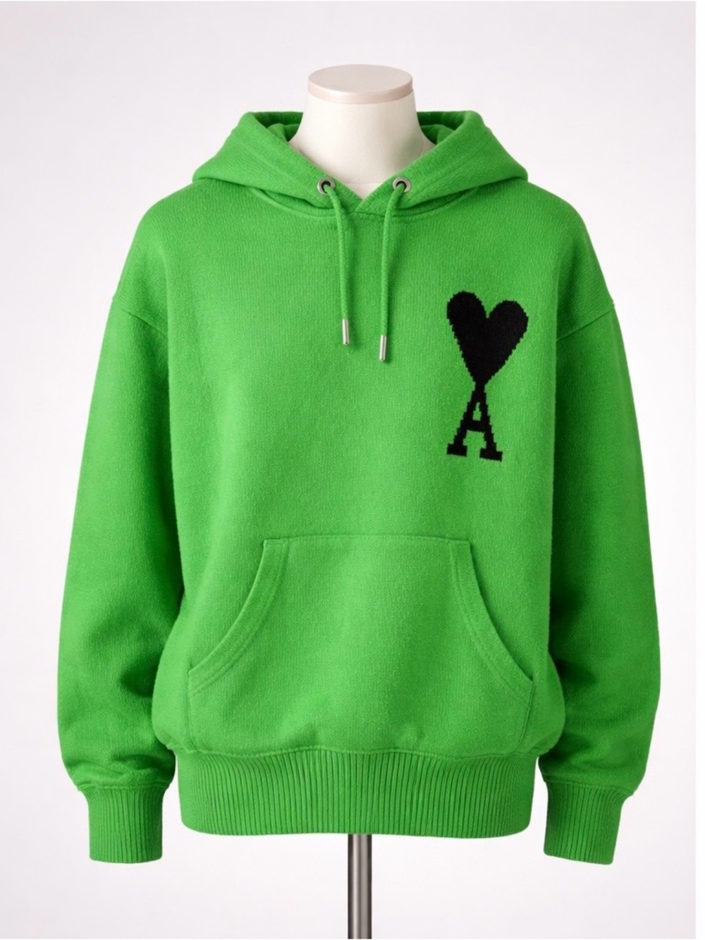 Ami Alexandre Mattiussi Bright Green Pullover Hoodie